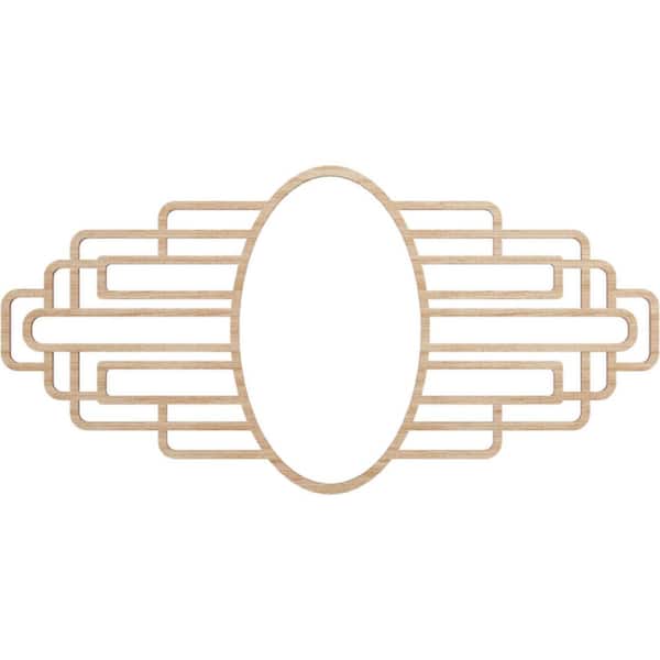 Ekena Millwork 1/4 in. x 20 in. x 10 in. Elizabeth Wood Fretwork Pierced Ceiling Medallion, Alder