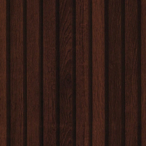 Jeedeson Thickened Wood Grain PVC Peel and Stick Wallpaper Roll (Set of 2) in Reddish Brown