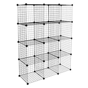 42 in. Wire 12-Cube Organizer
