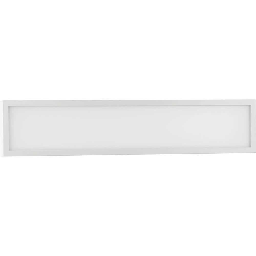 Satin White LED Bath & Vanity Light with Frosted Diffuser