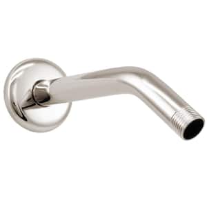1/2 in. IPS x 8 in. Shower Arm with Flange, Polished Nickel