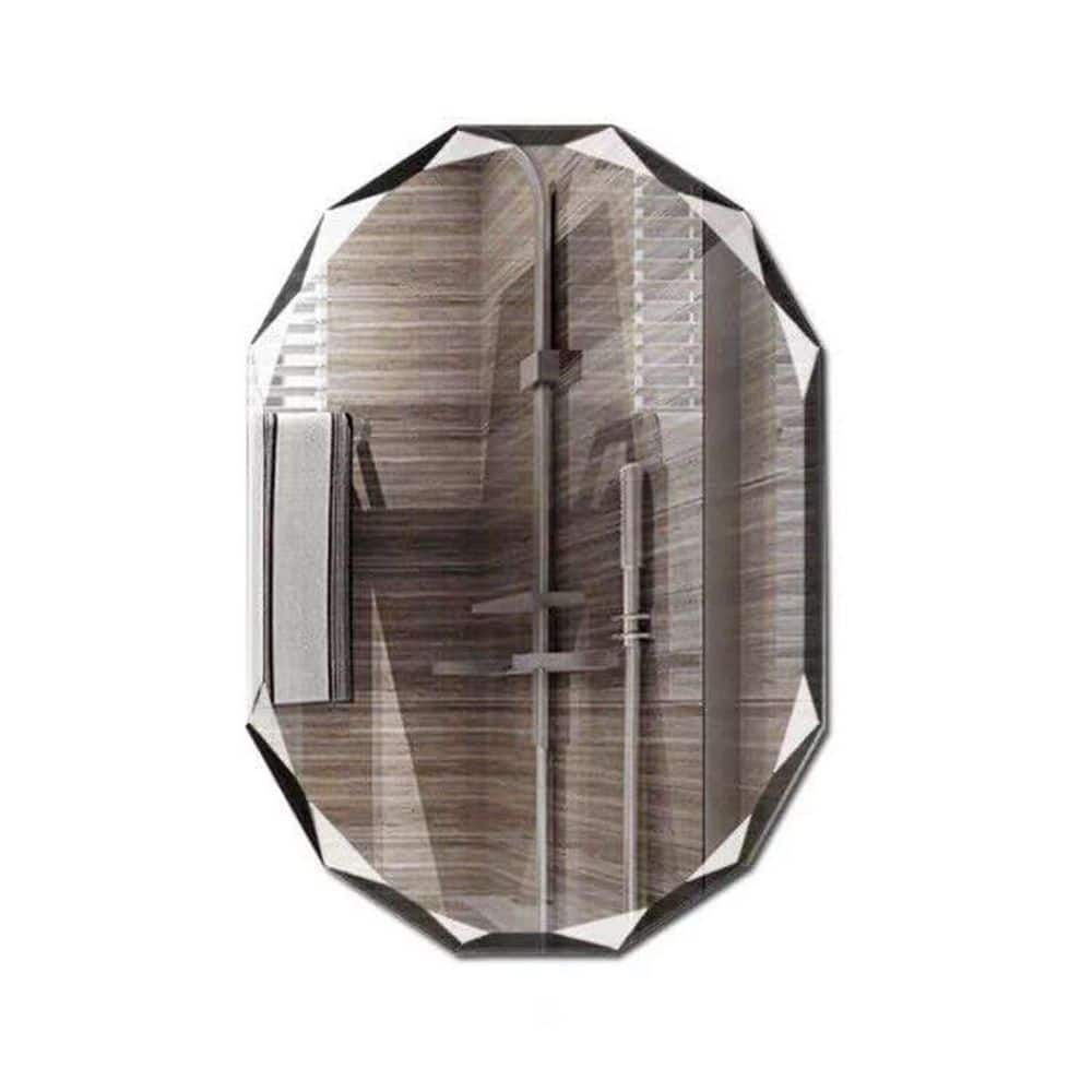 24 in. W x 36 in. H Rectangular Frameless Beveled Edge Wall Mount Bathroom 