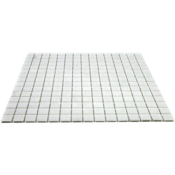 Apollo Tile (Sample) Floor and Wall Tile Mink Gray 4-in x 6-in Glossy Glass Uniform Squares Mosaic Floor and Wall Tile