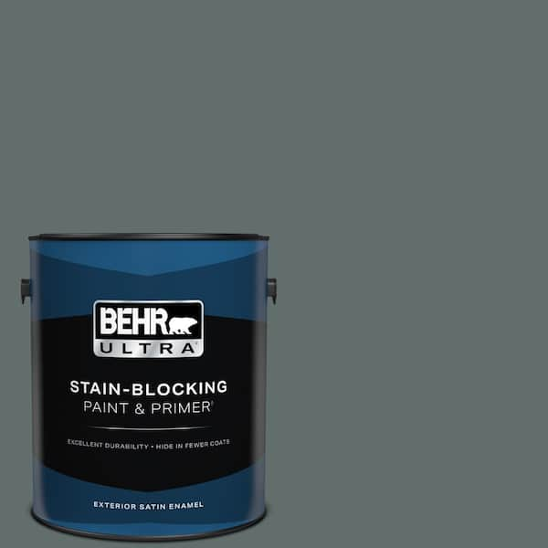 BEHR ULTRA 1 gal. #PPU12-19 Mountain Pine Satin Enamel Exterior Paint & Primer