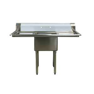 54 in. Stainless Steel 1-Compartment Commercial Sink