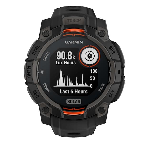 Garmin Instinct 3 45 mm Solar GPS Smartwatch Black with