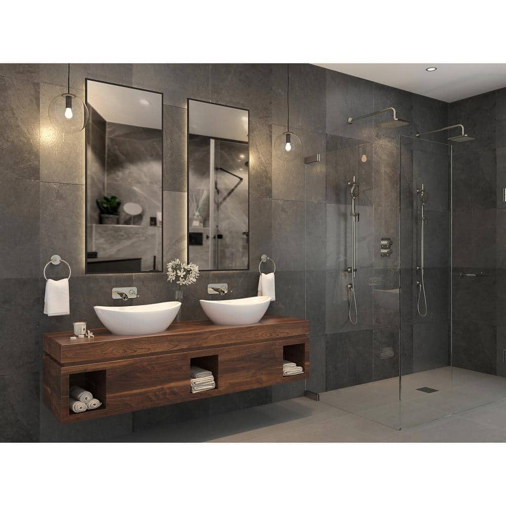20" Chrome Wall Mount Shower Arm with Brass Construction