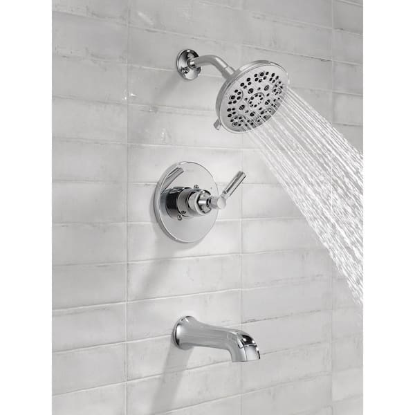 Lorna Single Handle 5-Spray Tub and Shower Faucet 1.75 GPM in Chrome Valve Included