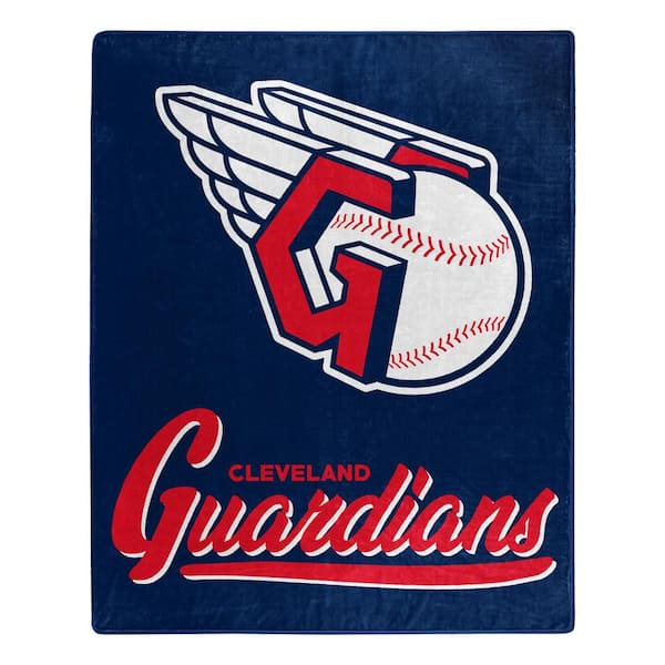 The Northwest Group MLB Guardians Signature Raschel Multi-Colored Throw Blanket