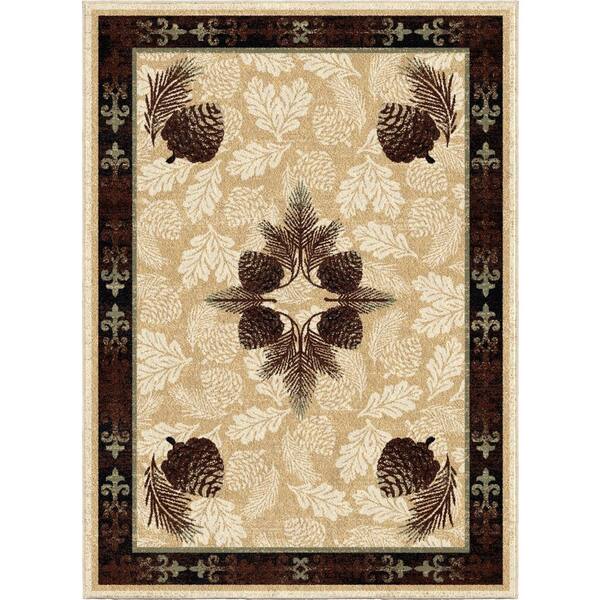 Antique Lodge Area Rug Ad8801 8x10, Professional Rug Cleaning Baton Rouge