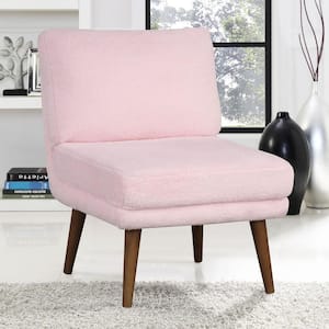 Dan Pink Microfiber Upholstered Chair