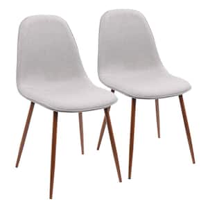 Pebble Walnut and Grey Dining/Accent Chair (Set of 2)