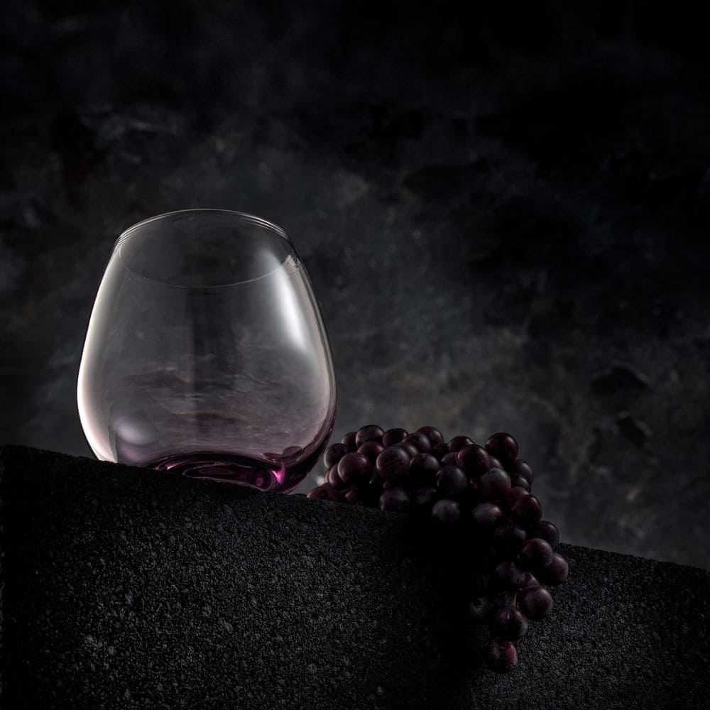 JoyJolt 15 oz Multicolor Stemless Wine Glass Set of 6