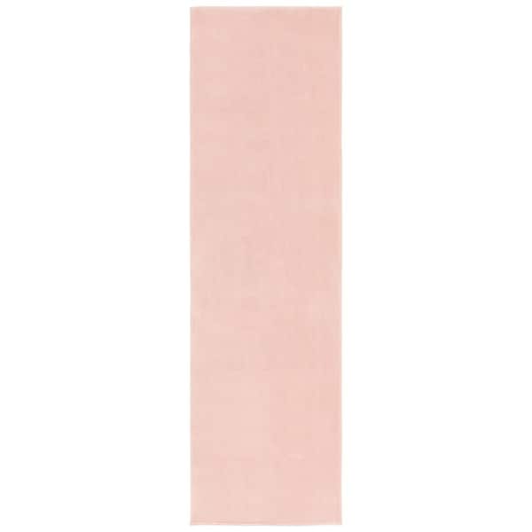 Loft Peach 2 ft. x 6 ft. Machine Washable Modern Solid Runner Rug