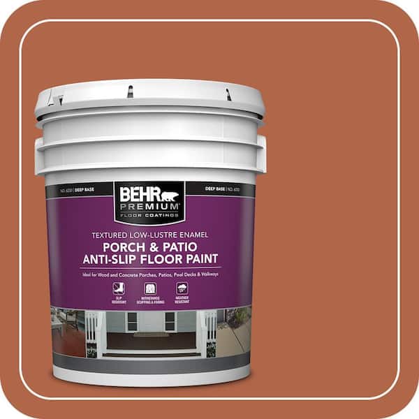 BEHR PREMIUM 5 gal. #M200-7 Rusty Gate Textured Low-Lustre Enamel ...