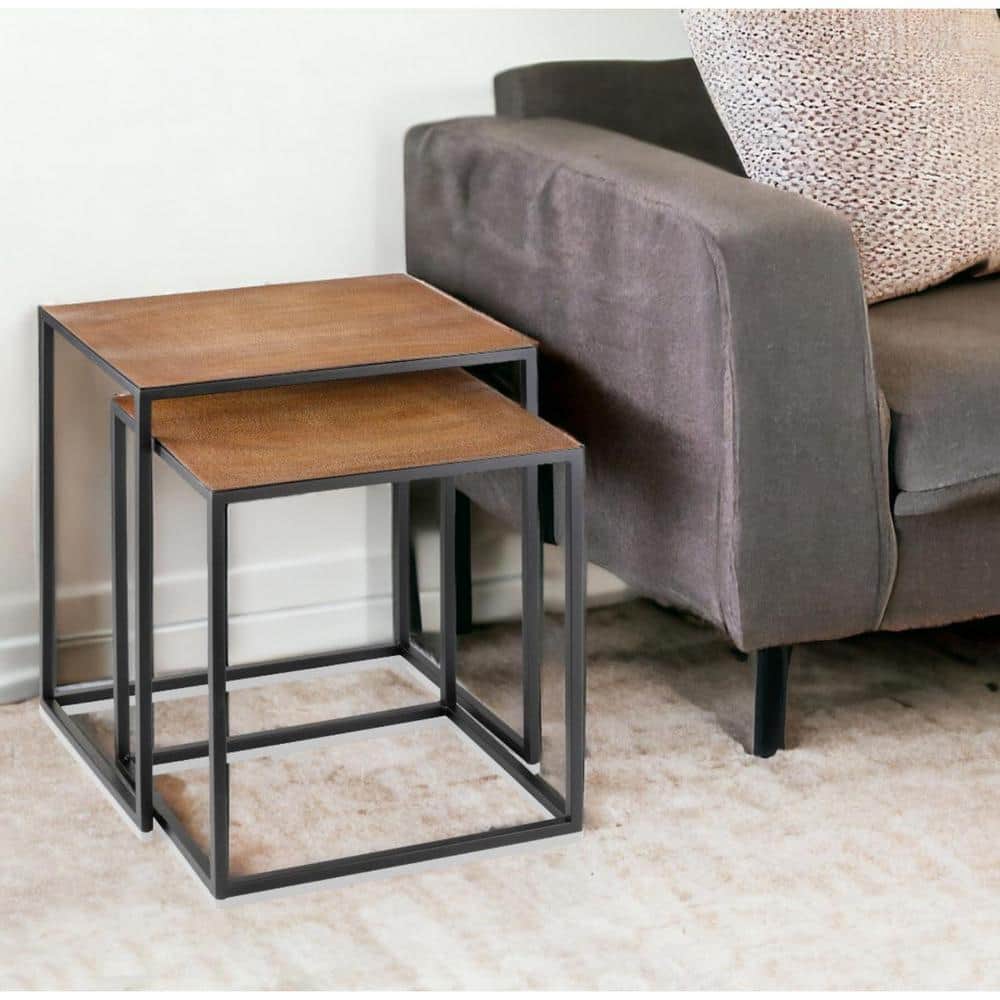 19.75 in. Brown Rectangle Resin End Table price history on PriceWatchPro