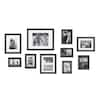 Bordeaux Distressed Black Picture Frames (Set of 10)