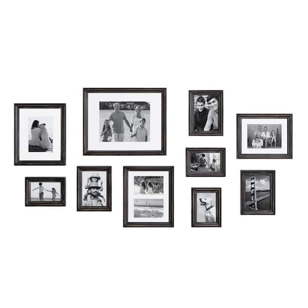 4x6 Photo Black Picture Frame 2 Pack Glass Pane Portrait Landscape FREE  SHIPPING