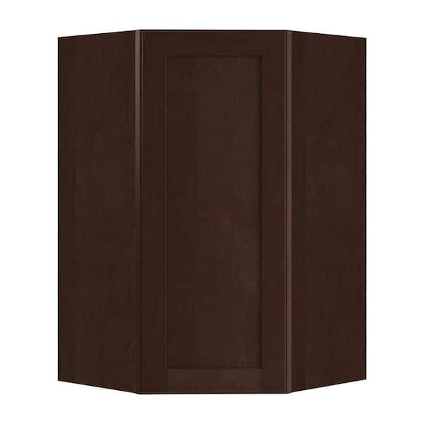 Newport 23 in. W x 15 in. D x 36 in. H Assembled Plywood Diagonal Wall Kitchen Cabinet in Manganite with Soft Close
