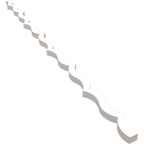 Ekena Millwork May 47 in. H x 1 in. W Slatwall Panels in PVC 43-Pack