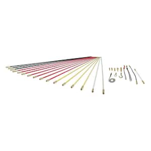Klein Tools 56415 15ft Lo-Flex Fish Rod Set - FireFold