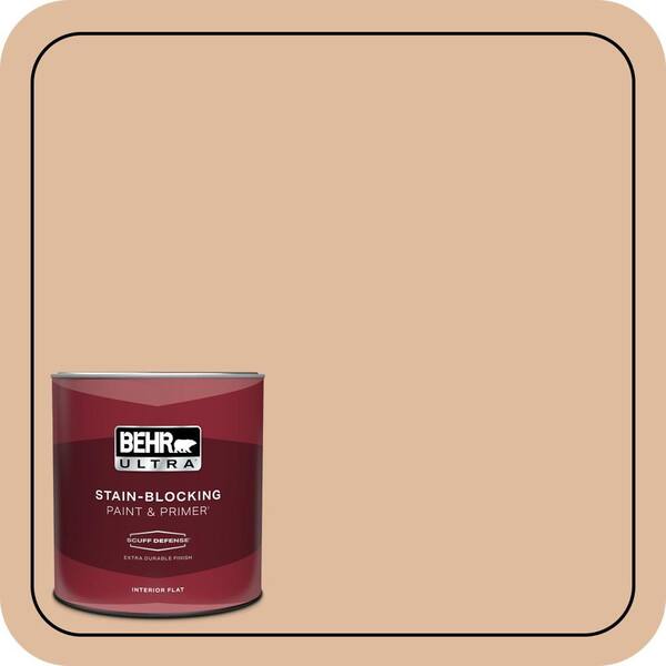BEHR ULTRA 1 qt. Home Decorators Collection #HDC-CT-04 Chic Peach Extra Durable Flat Interior Paint & Primer