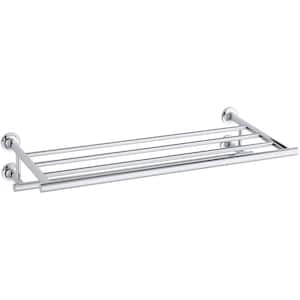 Purist 24 in. Towel Hotelier Towel Rack in Polished Chrome