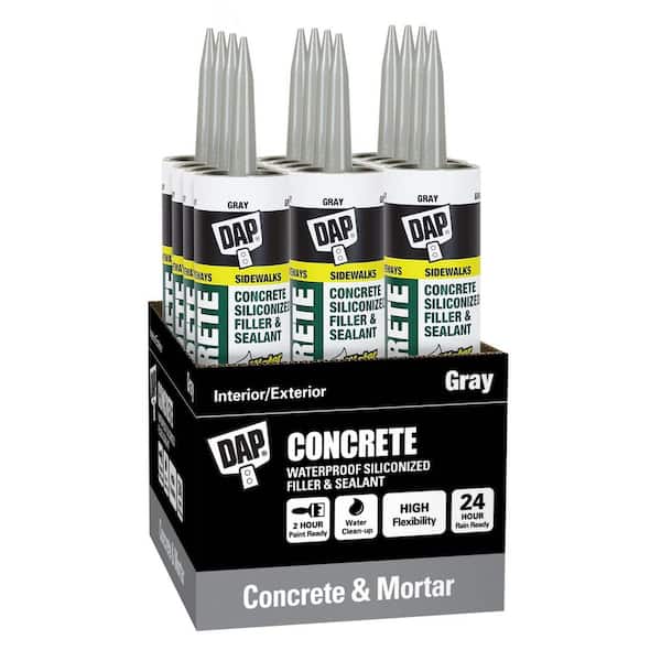 Concrete and Mortar Filler 10.1 Gray Latex Sealant (12-Pack)