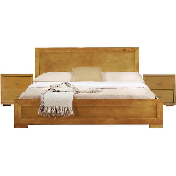 Camden Isle Trent 82.3 in. 3-Piece Oak Queen Bedroom Set