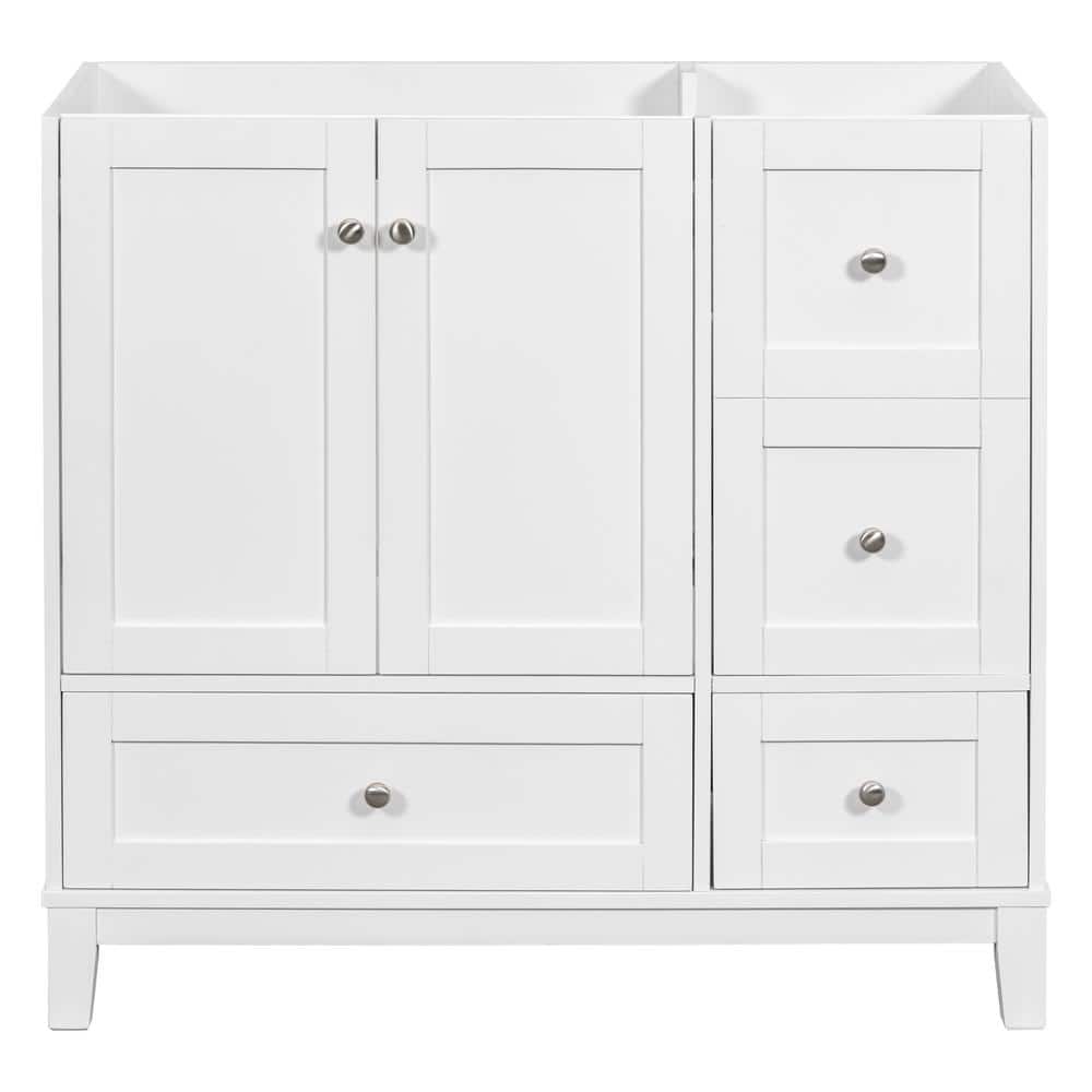 35.4 in. W x 17.5 in. D x 33 in. H Modern Bath Vanity Cabinet without Top i