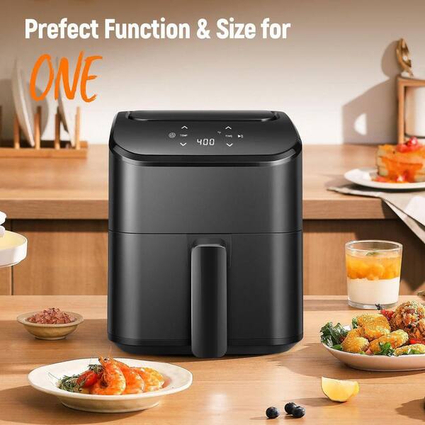 Lynzavix 3 Qt. Compact Digital Air Fryer with Touchscreen Display
