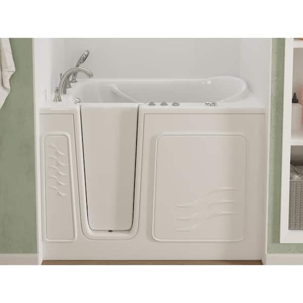 HD Series 30 in. x 54 in. Left Drain Quick Fill Walk-In Air Tub in White HD Series 30 in. x 54 in. Left Drain Quick Fill Walk-In Air Tub in White