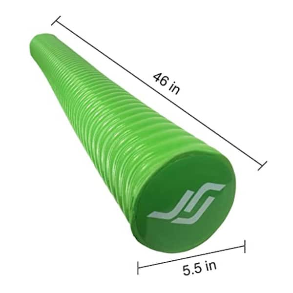 46 in x 5.5 in Pool Noodle UV Resistant Vinyl Coated Foam Green 1