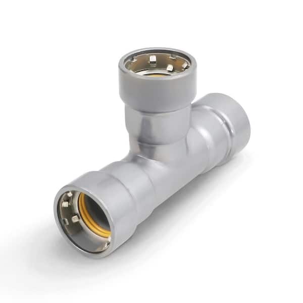 2-1/2 in. Carbon Steel Press Tee Fitting, HNBR Sealed, Yellow Dot - for Gas and Fuel Use