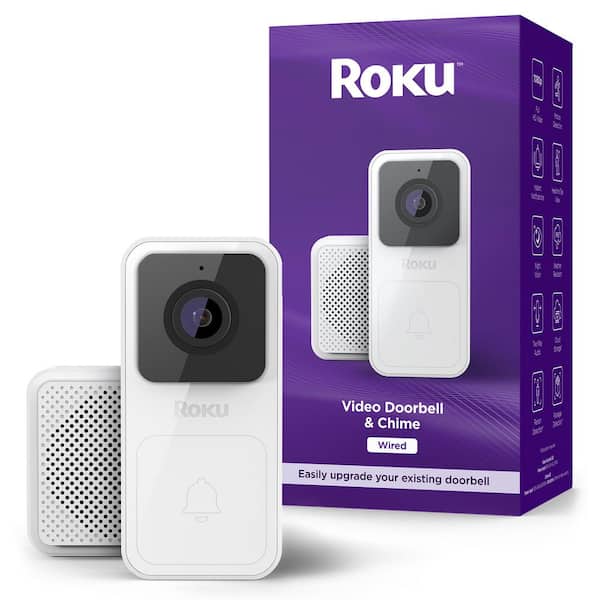 Roku Smart Home Video Doorbell & Chime with Motion & Sound Detection