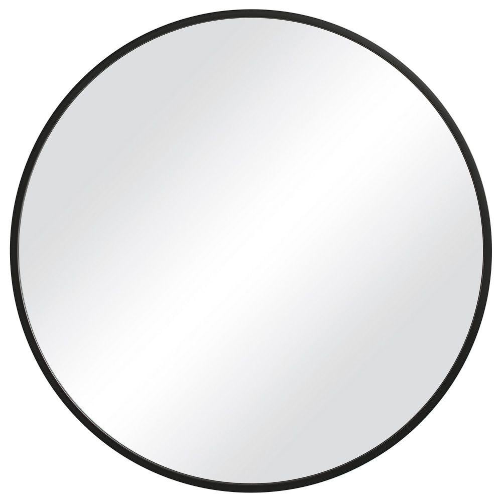 Benjara 0.75 In. W X 37 In. H Metal Frame Black Wall Mirror BM239320 ...