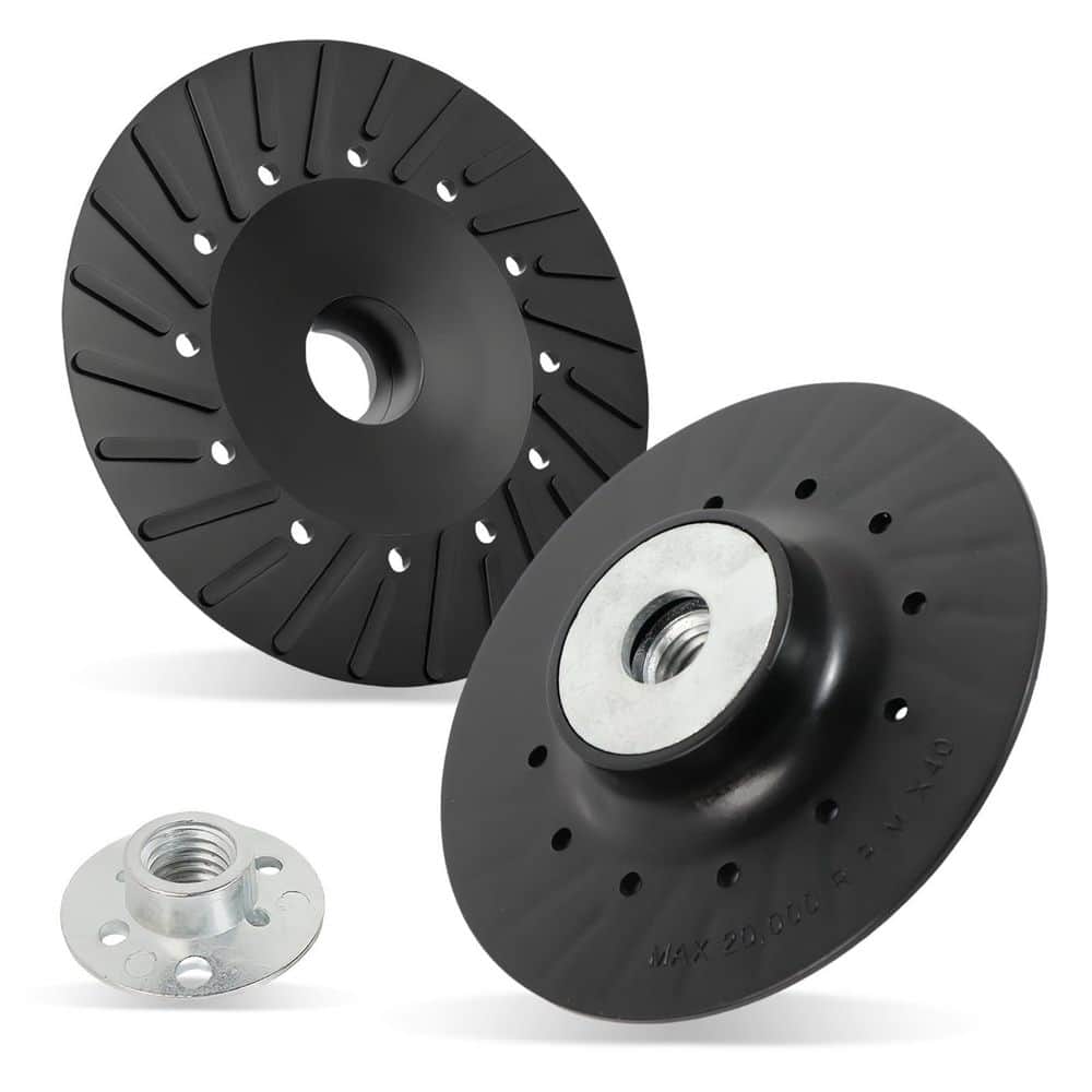 4.5 in. Polypropylene Alloy Angle Grinder Backing Pad with Spiral Ribs for Resin Fiber Discs 2 Pack price history on PriceWatchPro