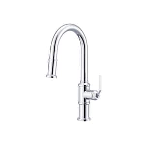 Kinzie 1-Handle Pull Down Kitchen Faucet with 1.75 GPM Deck Mount in Chrome