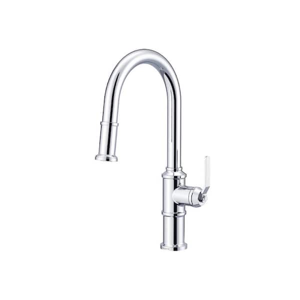 Gerber Kinzie 1-Handle Pull Down Kitchen Faucet with 1.75 GPM Deck Mount in Chrome