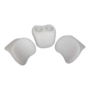 Comfort Head Rest & Glass Holder Set for MSpa Inflatable Hot tub & Spa (2 Head Rests & 1 Glass Holder & holds 2 Glasses)