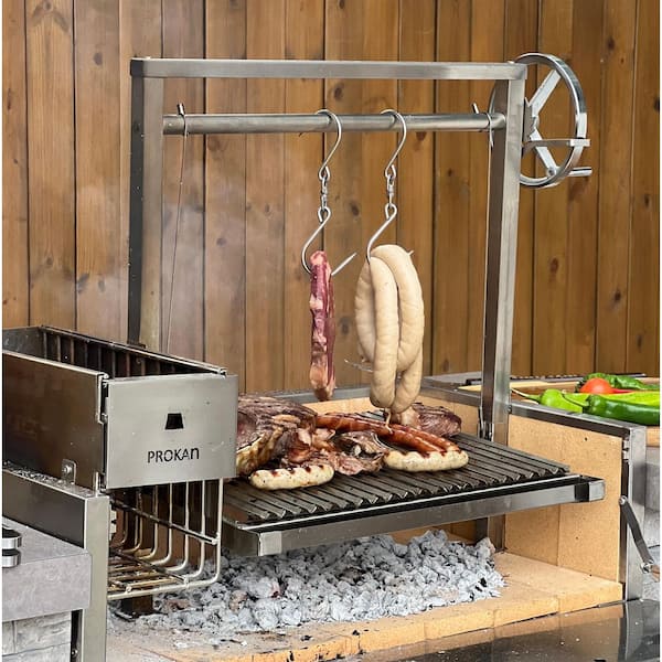 PROKAn 36 in. Infinity Portable Argentine Charcoal and Wood Built