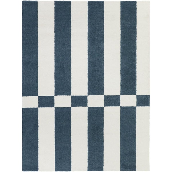 Alessandro Blue/Cream 5 ft. x 7 ft. Area Rug