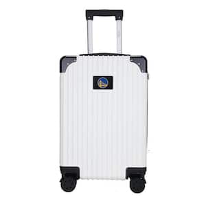 Golden State Warriors premium 2-Toned 21 in. Carry-On Hardcase in White