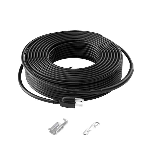 Self-Regulating Pipe Heating Cable 120ft. 5W/ft. Heat Tape for Pipes Roof Snow Melting De-Icing Gutter Freeze Protection