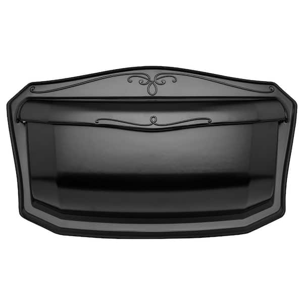 Architectural Mailboxes Villa Black Wall Mount Mailbox 2541b 10 The Home Depot