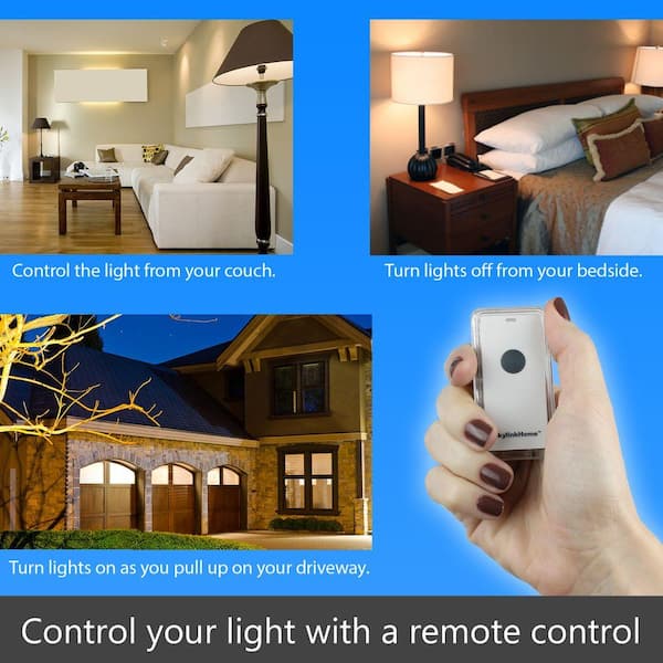 SkylinkHome Wall Switch with Snap-On Remote