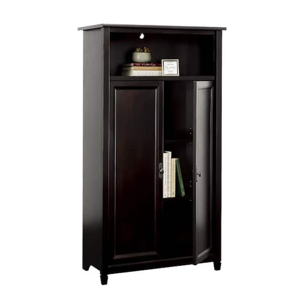 Sauder Harbor View Computer Armoire with Hidden Desk, Antiqued Paint Finish