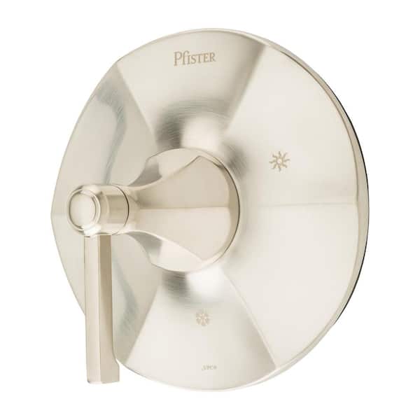 Pfister Arterra 1-Handle Wall Mount Valve Trim Kit in Brushed Nickel (Valve Not Included)