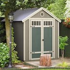 Garden Shed Do-it Yourself 6 ft. x 8 ft. Wood Storage Shed with Galvanized Metal Roof and transom windows (48 sq. ft.)