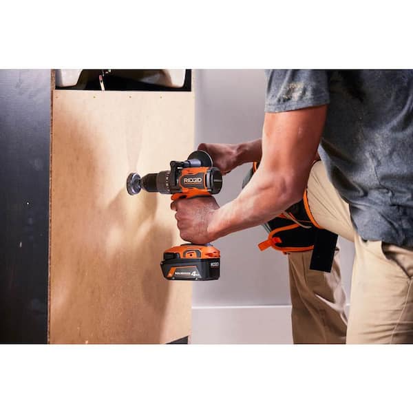 18V Cordless Brushless 2 Gear Hammer Drill + 2 Batteries + 1 Amp